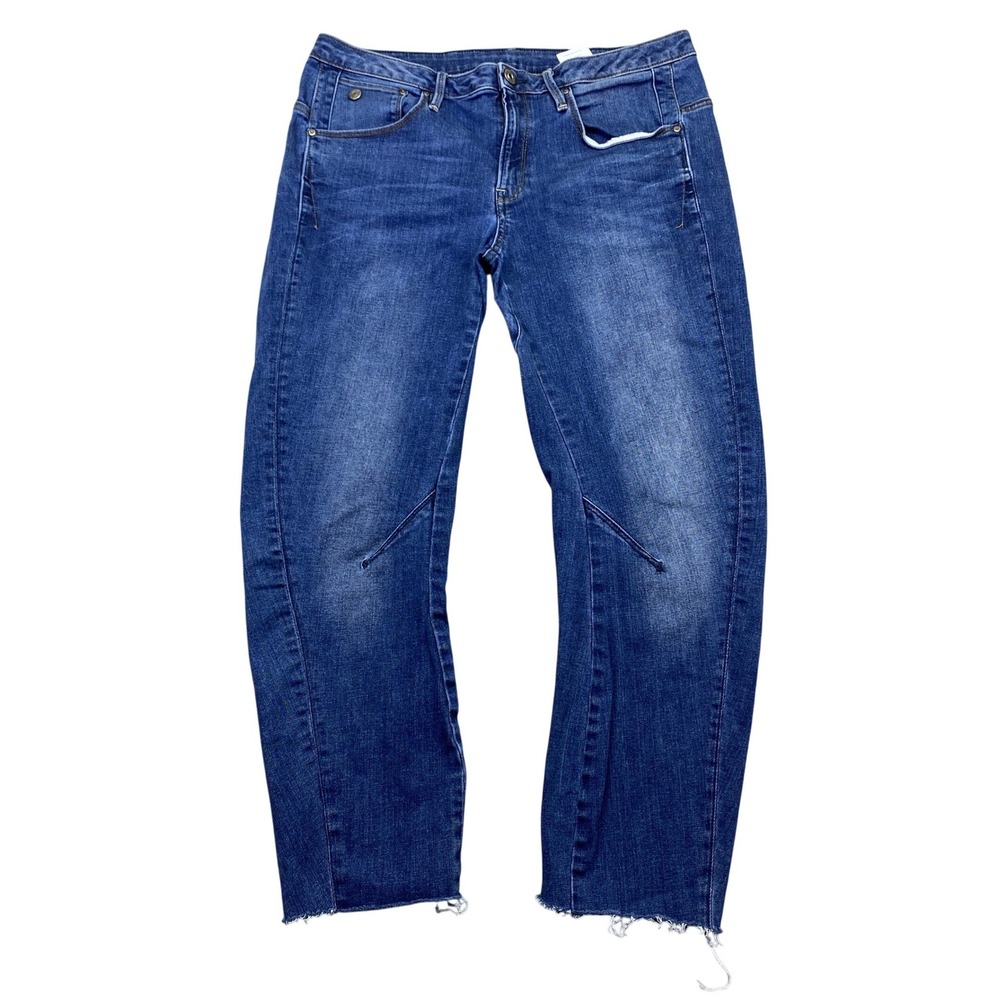 G-Star Raw Arc 3D‎ Low Boyfriend Blue Jeans Raw Hem Sz 29 Fits 32" Grunge Retro
